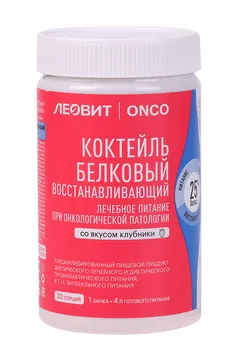 Коктейль Леовит Onco белковый восст д/онколог больных клубничный вкус, 400 г