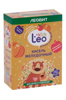 Кисель Леовит Leo Kids желудочный дет, 12 г, 5 шт, пакеты