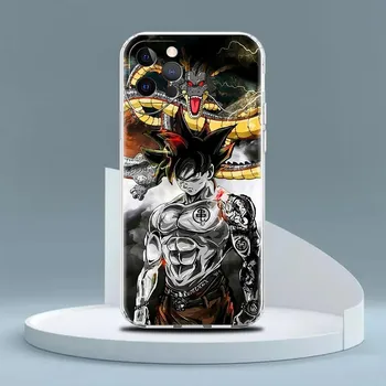 Прозрачный чехол Dragon-Ball для Apple iPhone 14 11 13 12 Pro 7 8 Plus XR X XS Max 6 6S 14Pro силиконовый чехол для телефона iPhone 14 Pro Max