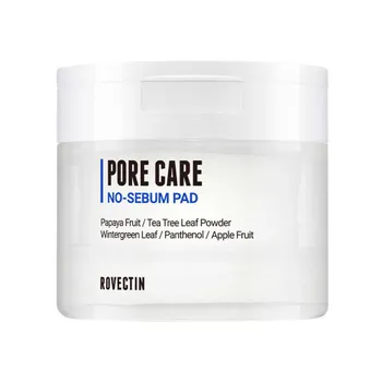 Тонер-пэды против жирного блеска Rovectin Pore Care No-Sebum Pad