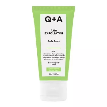 Q+A Мини-скраб для тела AHA Exfoliator Body Scrub