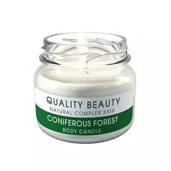 QB TECHNOLOGY COSMETICS Свеча для массажа Smart body Candle "Хвойный лес" 20