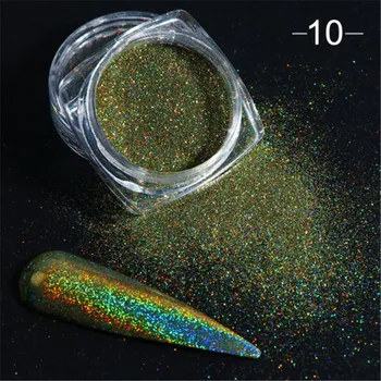Nail Art Shinning Mirror Glitter Magic Powder Chrome Effect Shimmer