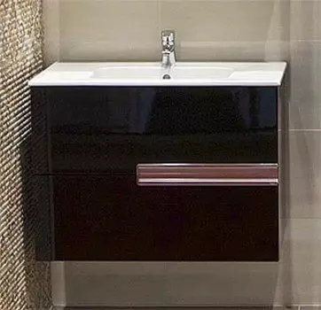 Тумба с раковиной Roca Victoria Nord Black Edition 80