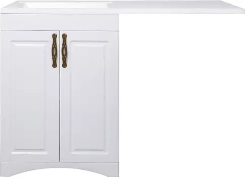 Тумба с раковиной Style Line Даллас классик 120 Люкс Plus напольная, белая