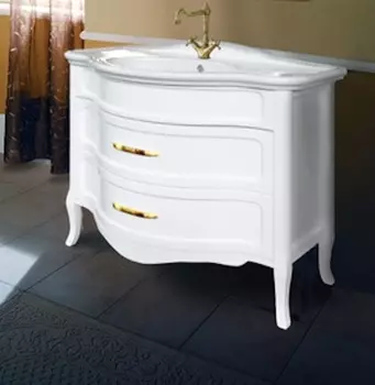 Тумба с раковиной Bagno Piu Raffaello 110 Белый матовый