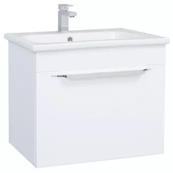 Тумба с раковиной Bellezza Альдо 60 белая, 1 ящик