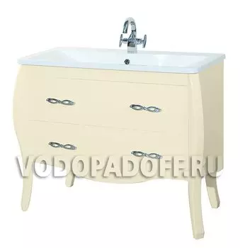 Тумба с раковиной Bellezza Грация 80, бежевый