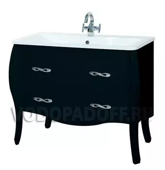Тумба с раковиной Bellezza Грация 80, черный