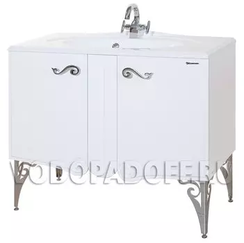 Тумба с раковиной Bellezza Эстель 90, белый