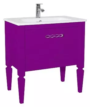 Тумба с раковиной Bellezza Мираж 80, фиолетовый