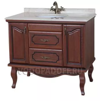 Тумба с раковиной Bellezza Рим 110, коричневый