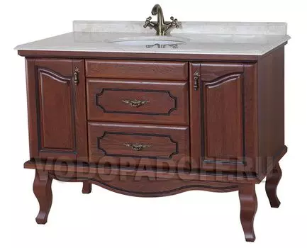 Тумба с раковиной Bellezza Рим 120, коричневый