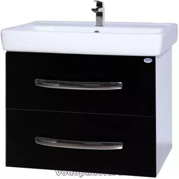 Тумба с раковиной Bellezza Рокко 80 подвесная, черный