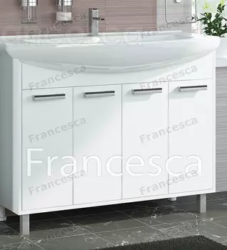 Тумба с раковиной Francesca Eco 105 белый