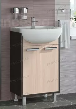 Тумба с раковиной Francesca Eco 50 дуб/венге (2 дв. ум. Уют 50)