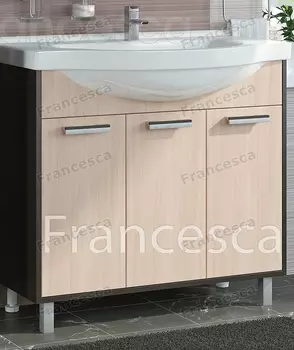 Тумба с раковиной Francesca Eco 90 дуб-венге