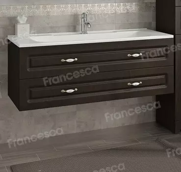 Тумба с раковиной Francesca Империя П 120 венге (2 ящ. ум. Элен 120)