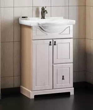 Тумба с раковиной Opadiris Клио 50, беленый бук