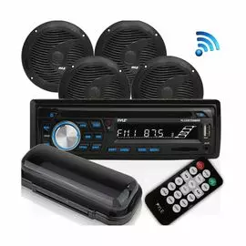 Морская аудиосистема 1DIN PYLE PLCDBT95MRB, комплект PLCDBT95MRB