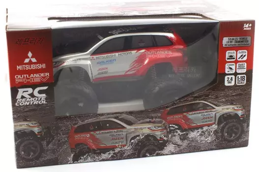 Машинка на радиоуправлении Mitsubishi Outlander в масштабе 1:18