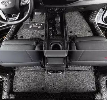Коврики в салон с текстильными вставками (экокожа, черные) Ou Bailun BLN002137 для Chery Tiggo 8 2018-