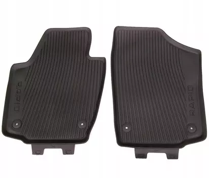 Коврики в салон Skoda резина черный 5JB061551A Skoda Rapid (2G) 2020-