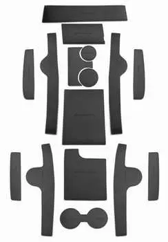 Коврики в салонные ниши, кожаные, черные You Qiang QNG00317 для Hyundai Sonata (8G) DN8 2020-