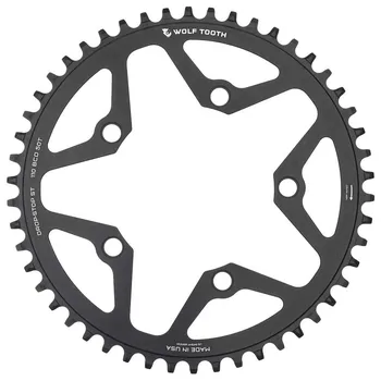 Звездочка Wolf Tooth Gravel/CX/Road Drop-Stop ST, серебряный
