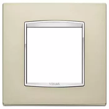 20642.C22 Рамка Eikon Chrome Classica Никель сатинированый 2 модуля Vimar
