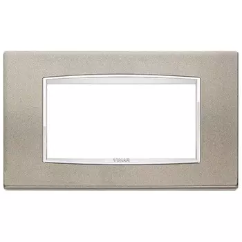 20654.C14 Рамка Eikon Chrome Classica Титан матовый 4 модуля Vimar
