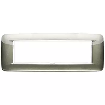 20687.C08 Рамка Eikon Chrome Round Титан металлик 7 модулей Vimar