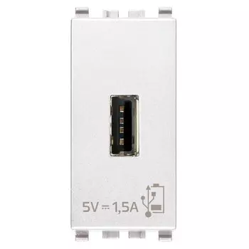 20292.B Блок питания USB 5V 1,5A 1M белый Vimar