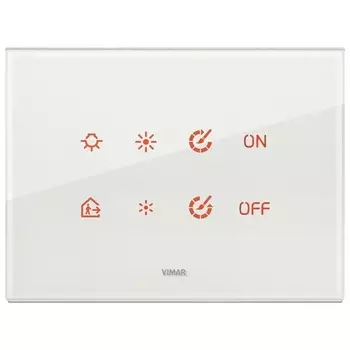21664.70 Накладка eikon tactil для 4 модулей, белый бриллиант Vimar Eikon Tactil