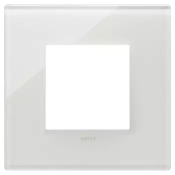 22642.71 Рамка Eikon EXE Белый латте 2-модульная Vimar