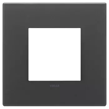 22642.73 Рамка Eikon EXE Черный матовый 2-модульная Vimar