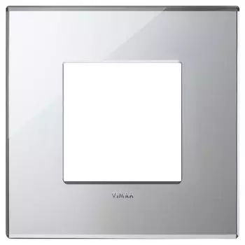 22642.75 Рамка Eikon EXE Серебро ледяное 2-модульная Vimar