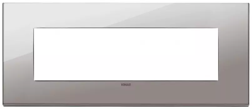 22657.83 Рамка Eikon EXE Черный хром 7-модульная Vimar
