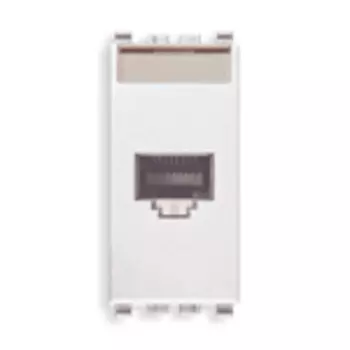 20338.1.B Розетка rj45 avaya cat 5e utp t568a/b g, белая Vimar Eikon