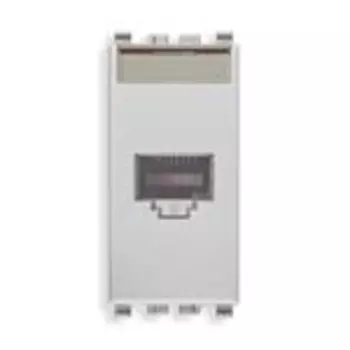 20338.1.N Розетка rj45 avaya cat 5e utp t568a/b g, серебро матовое Vimar Eikon