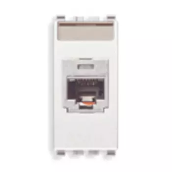 20340.1.B Розетка rj45 panduit cat 5e utp t568a/b , белая Vimar Eikon