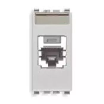 20340.2.N Розетка rj45 panduit cat 5e utp t568a/b, серебро матовое Vimar Eikon