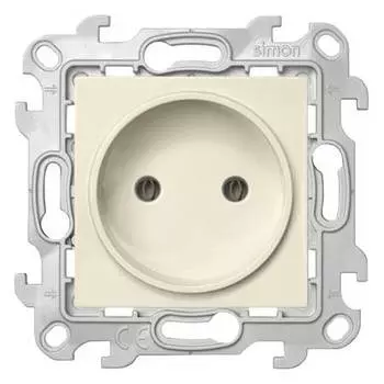 2450442-031 Розетка 2К без защ штор, сл кость Simon 24