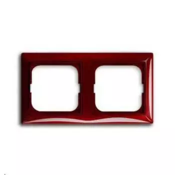 2512-97-507 Рамка Basic 55 Foyer-red 2-постовая ABB