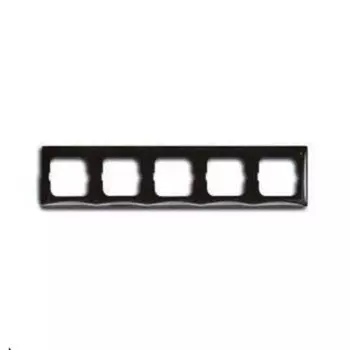 2515-95-507 Рамка Basic 55 Chateau-black 5-постовая ABB