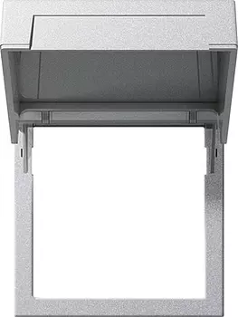 265826 Монтажные рамки с крышкой System 55 под алюминий Алюминий Gira