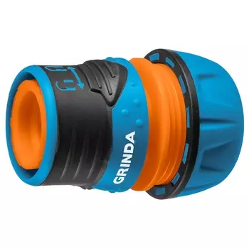 Быстросъёмный соединитель Grinda PROLine TL-12 8-426427_z01, 1/2", с запирающим механизмом, пластиковый с TPR, для шланга