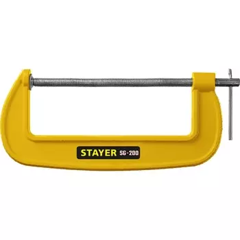Чугунная струбцина Stayer SG-200 G, 3215-200 (200 мм)