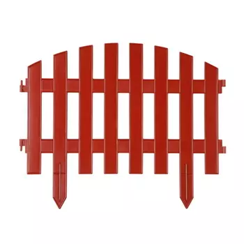 Декоративный забор Grinda Ар Деко 422203-T, 28 х 300 см, терракот, 7 секций