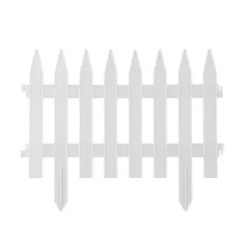 Декоративный забор Grinda Классика 422201-W, 28х300 см, белый, 7 секций